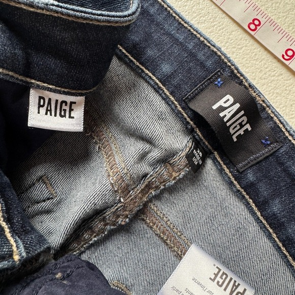 Paige Jeans Womens 28 Blue Dark Wash Hoxton Ankle Peg High Rise Skinny Jeans - Picture 5 of 8